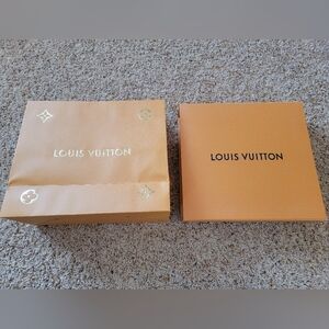 Authentic Louis Vuitton Speedy Box, Gift Bag And Ribbon! 15x14